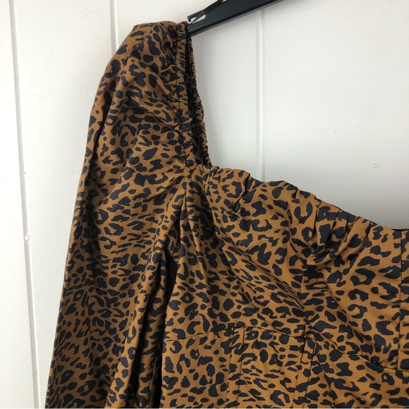 Bardot Womens Dress Leopard Print Skater Style X-Large - Picture 7 of 13